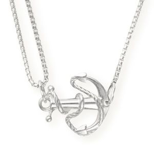 ALEX AND ANI Anchor Pull Chain Necklace